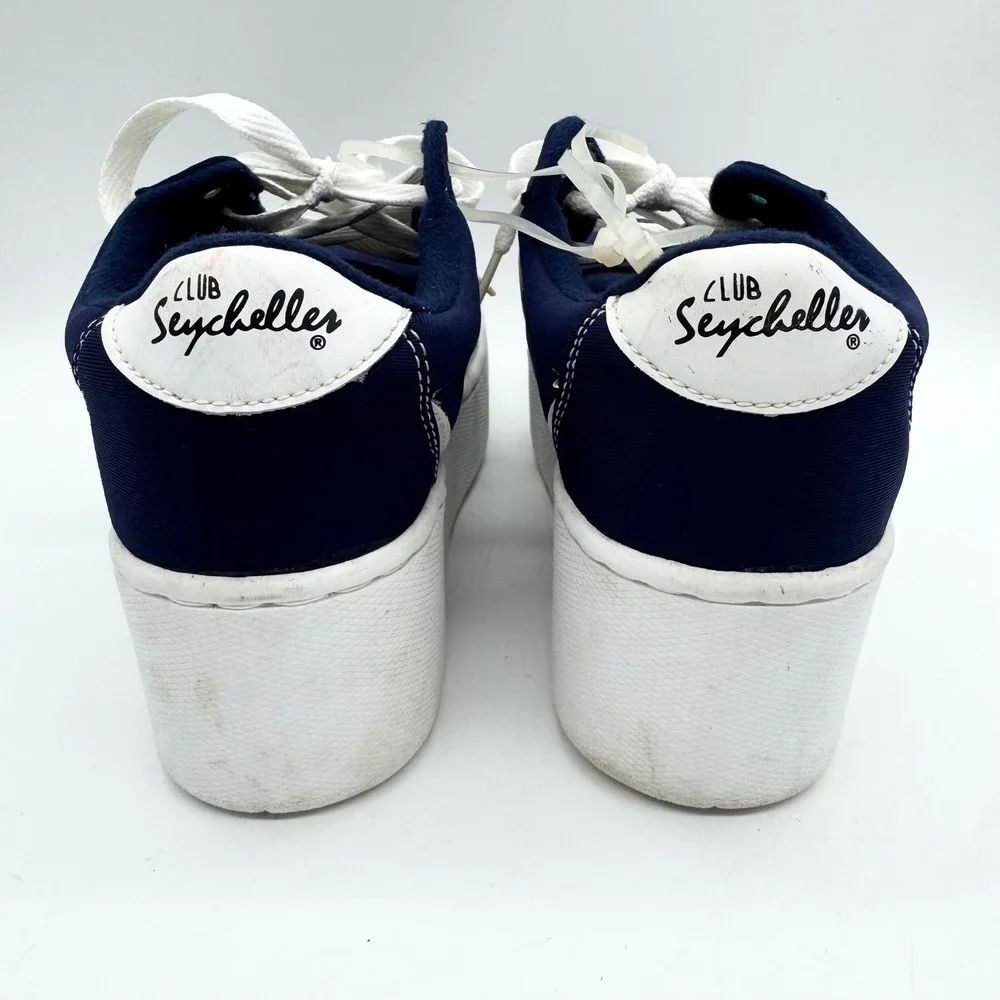 Vintage Deadstock Y2K‎ Seychelles RAGE Chunky Platform Sneaker Navy Size 7.5